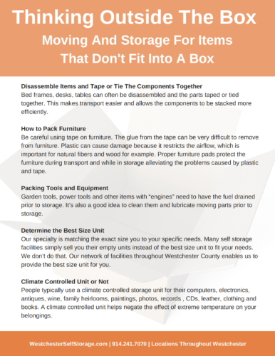 Tarrytown Self Storage - Thinking-Outside-The-Box